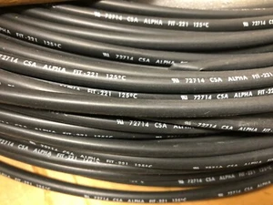 Alpha Wire FIT-221-3/16-BK Heat Shrink Tubing per foot  #9986 - Picture 1 of 3