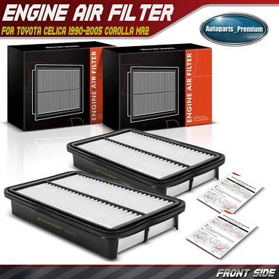 Filtro de aire del motor 2 piezas para Toyota Celica 1990-2005 Corolla MR2 Spyder Geo Prizm Foto 1 de 4