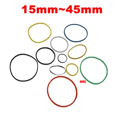 Gummi Riemen Antriebsriemen 15mm~45mm für Kassettendeck Maschinenriemen 9 Farbig - Bild 1 von 4