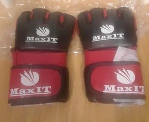 MaxIT MMA UFC Gloves Fingerless Grappling Kickboxing Martial Arts  Womens Size S - Picture 1 of 2