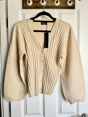 Cárdigan Suéteres Sisley Milano Urban Viscosa Blanco Cremoso Talla S Foto 1 de 4