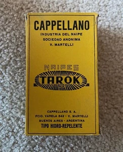 OOP HTF UNUSED VINTAGE CAPPELLANO TAROCCHI TAROT CARDS DECK ANTIQUE 1950’s MINT - Picture 1 of 5