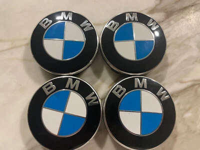 BMW 2002-2012 tapas centrales originales de fábrica 6 783 536 03 juego de 4 BMW OEM🟠 Foto 1 de 4