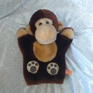 Elite Affe Schimpanse braun 25 cm Handpuppe Stofftier Kuscheltier Plüschtier - Bild 1 von 2
