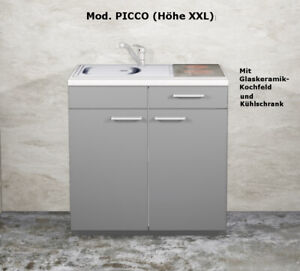 Küchenzeile Picco 11 Singleküche Büroküche Miniküche 120 cm /Schränke montiert!