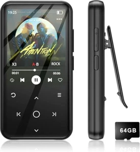 Lvcdodvd MP3 Players with Clip 500mAh Battery 64GB Music Player Bluetooth 5.0... - Picture 1 of 8