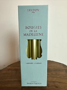 Trudon MADELEINE OR/Gold 8"-inch/20cm CANDLE 6PCS Box NEW - Picture 1 of 5