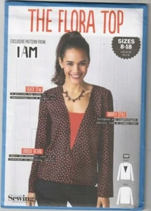 SIMPLY SEWING MAGAZINE: The FLORA TOP - Sz 6/8/10/12/14/16 B 32-40" - Picture 1 of 1