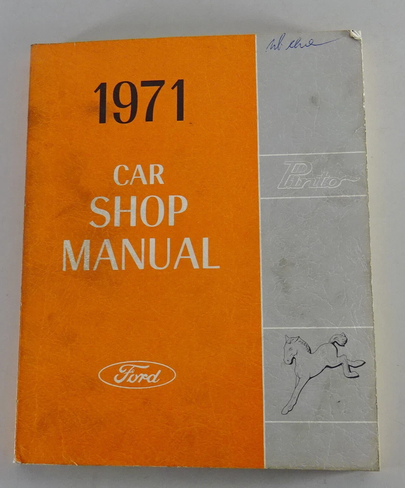 Manual de Taller Ford Pinto Año Modelo 1971 - Imagen 1 de 4