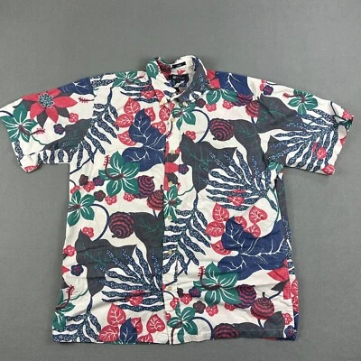 Reyn Spooner Shirt Mens Large San Clemente Hawaiian Aloha Floral 100% Cotton - Image 1 of 4