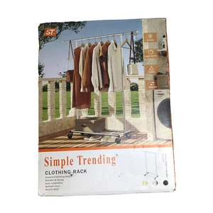 Einfach Trend Standard Rod Kleidung Kleiderständer, Rollen Kleidung Organizer auf - Bild 1 von 2