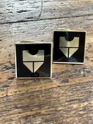 David Andersen Sterlingsilber Emaille Manschettenknöpfe Norwegen Norweger Vin... - Bild 1 von 4