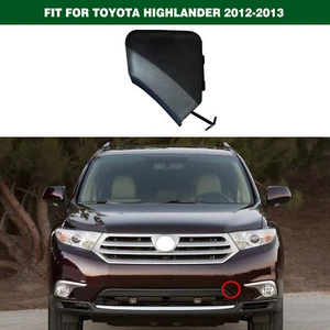 Left Front Bumper Trailer Cover Tow Hook Eye Cap For Toyota Highlander 2011-2013 - Picture 1 of 4