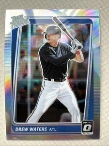 ⭐🦄 Drew Waters 2021 Panini Donruss Optic Rated Prospects #RP21 Holo Prizm (RC) - Imagen 1 de 2
