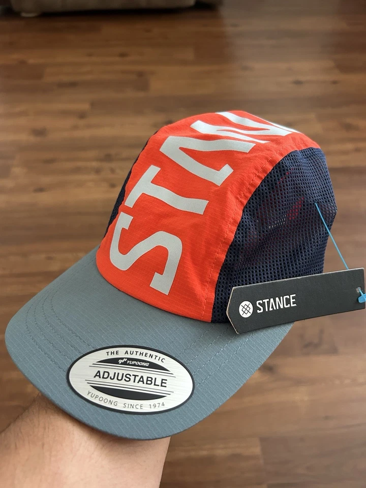 Gorra de running Stance naranja azul tie dye Foto 1 de 4