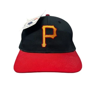 Pittsburgh Pirates Logo 7 Vintage Y2K 90's Snapback Baseball Hat Cap MLB NWT - Picture 1 of 9