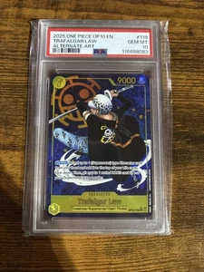 Trafalgar Law OP10-119 Alt Art SEC Parallel One Piece TCG English PSA10 🔥🔥 - Picture 1 of 1