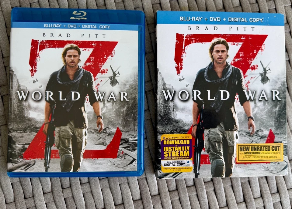 World War Z UNRATED Blu-ray + DVD+ Digital Copy (2013) 2-Disc Set - Image 1 of 3