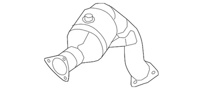 Conversor catalítico Audi genuíno 8K0-254-253-AX - Imagem 1 de 2