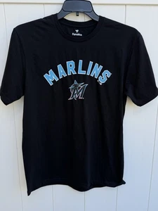 Fanatics Florida Marlins Logo Short Sleeve Black T Shirt Men’s Medium - Picture 1 of 6