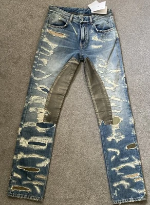 Jeans Givenchy Matthew Williams en piel de topo de mezclilla destruida talla 29x29 Foto 1 de 4