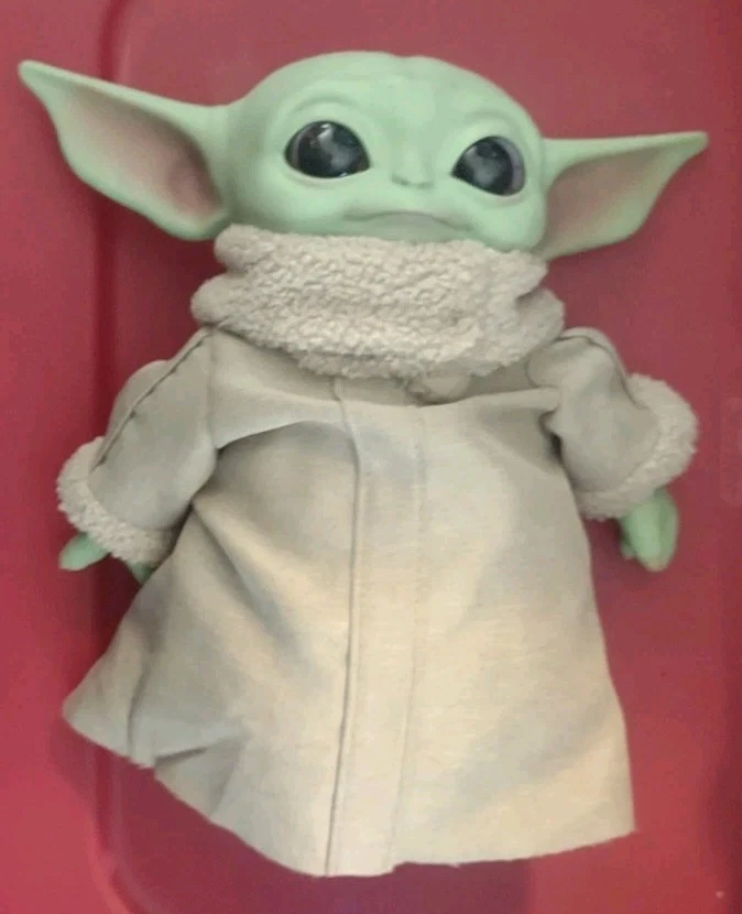 Mattel Star Wars мандалорский ребенок Baby Yoda Grogu плюшевая игрушка кукла 11» высотой - Изображение 1 из 2