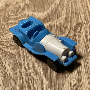 vintage Post cereals blue plastic Chitty Chitty Bang Bang car toy 3" minor wear - Foto 1 di 5