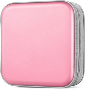 CD/DVD Case Wallet, Light Pink, 48 Capacity, Durable Plastic and Pink - Picture 1 of 6