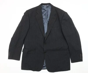 Blazer de lana a rayas grises 42R de Marks and Spencer para hombre - Imagen 1 de 12