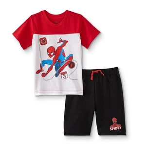 Boys Spider-Man Toddler Boys' T-Shirt & Shorts Size 4 NEW - Picture 1 of 1