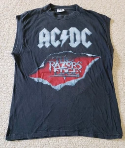 ACDC Angus Young The Razors Edge schwarzes ärmelloses T-Shirt - Bild 1 von 8