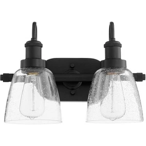Quorum International 508-2-59 Fort Worth Bathroom Vanity Light Matte Black - Picture 1 of 1