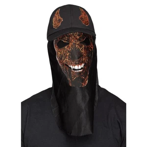 Red and Black Evil Creature Halloween Cap Mask - One Size - Picture 1 of 1