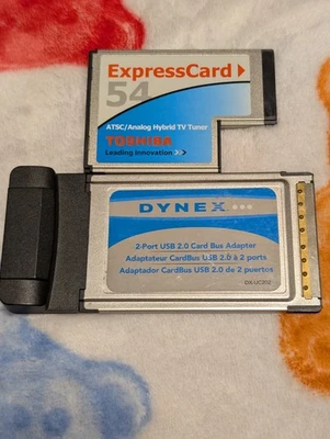 PC Computer Parts; Dynex 2.0 Card Bus Adapter/ExpressCard 54 Toshiba - Image 1 of 4