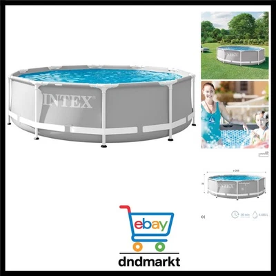 10Ft X 30In Prism Pool Stahl Pvc Polyester Rund Blau Wasserinhalt 4485L - Bild 1 von 4