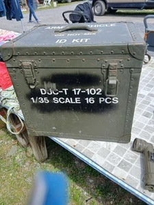 VINTAGE  MILITARY TOOL CARGO CABINET BOX CHEST ARMY ARMOR Vehicle ID Kit Wwii - Picture 1 of 8