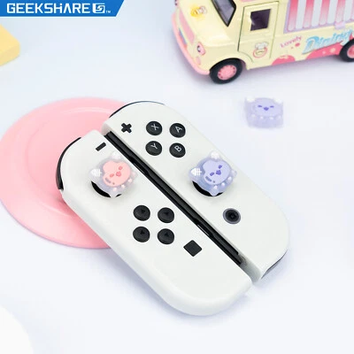 Punhos transparentes GeekShare para Nintendo Switch e Switch Oled & Lite Fruit 4 peças - Imagem 1 de 4