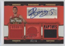 2006-07 Topps Triple Threads Relic /36 Andrea Bargnani #TTRA-10 Rookie Auto RC