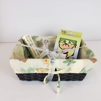 Детская корзина Jungle Babies 3 шт., ночник и настенная кайма от NoJo - Изображение 1 из 4