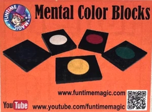 MENTAL COLOR BLOCKS MAGIC TRICK Domino Spots Close Up Prediction Mind Reader - Picture 1 of 5