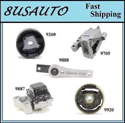 5PCS MOTOR & TRANS MOUNT FIT 2009-2016 Volkswagen Tiguan 2.0L CCTA Eng. - MANUAL - Image 1 of 4