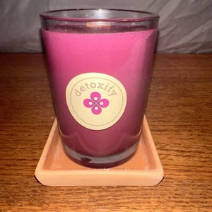 detoxify Spearmint & Tea 6 Oz Candle  Calming For The Christmas Season New Year - Picture 1 of 13