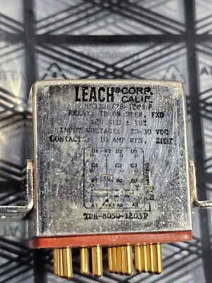 Leach Corp Relay M83726/28-1203 P Input 20-30VDC - Image 1 of 4