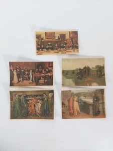 Lot Of 5 Spinet Cigarette Cards On Canvas Series 2 - Picture 1 of 11