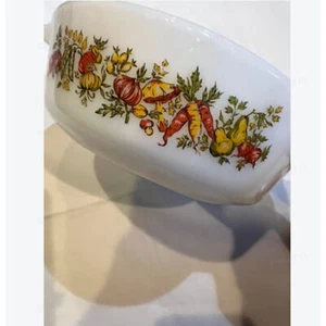 Vintage Fire-King, Anchor Hocking, milkglass - green meadow,roundbaking dish - Picture 1 of 4