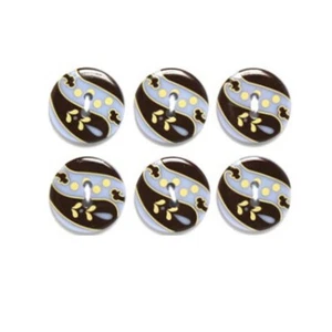 6 Knöpfe Harz - kreative Freizeit - Ref. 7011  - Bild 1 von 1