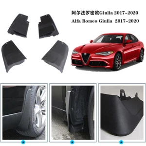 Car Mudguard Splash Guard Fender Mudflap Mud Flaps For Alfa Romeo Giulia 2017-20 - Picture 1 of 4