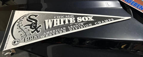 Vintage 1993 Chicago White Sox Western Division Champions Team Felt MLB Pennant Cover