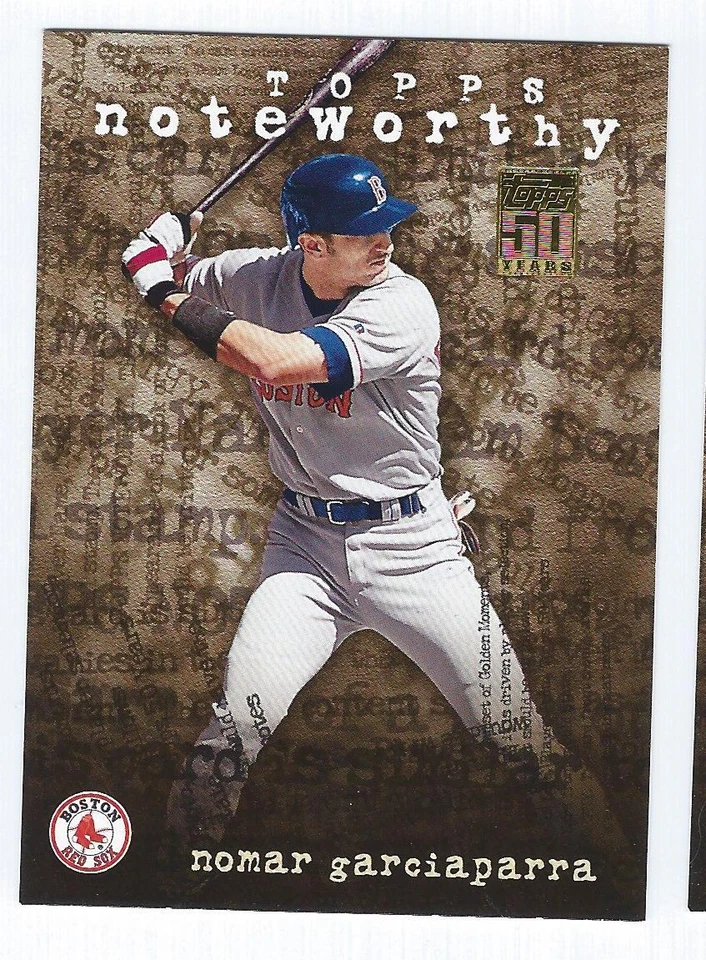 TN9 NOMAR GARCIAPARRA RED SOX  - 2001 TOPPS - "NOTEWORTHY" INSERT (BQ) - Image 1 of 1