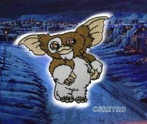 Gizmo Gremlins Vintage Retro Iron on Patch Movie Applique 80s Embroidered NEW - Picture 1 of 1